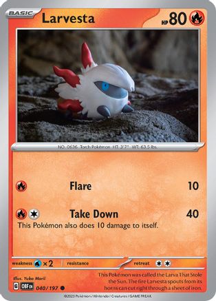Larvesta (40) - Obsidian Flames