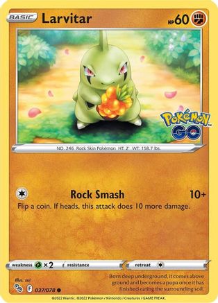 Larvitar (37) Reverse Holofoil - Pokemon GO