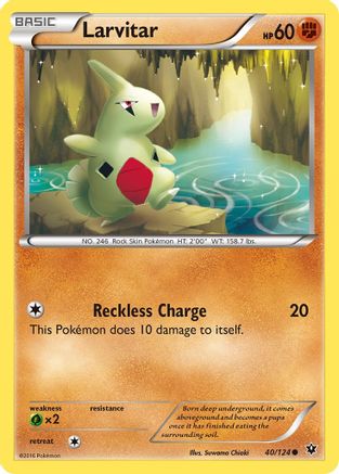 Larvitar (40) Reverse Holofoil - Fates Collide