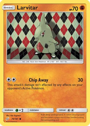 Larvitar (79) Reverse Holofoil - Team Up