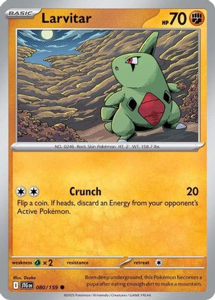 Larvitar (80) Reverse Holofoil - Journey Together