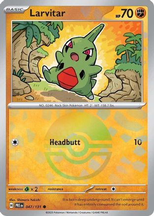 Larvitar (Poke Ball Pattern) (47) Reverse Holofoil - Prismatic Evolutions