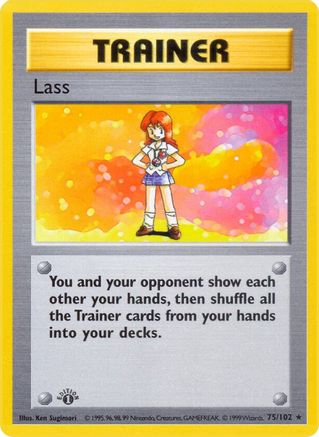 Lass (75) (Unlimited) - Base Set (Shadowless)