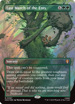 Last March of the Ents (Borderless) (067) Surge Foil - The Hobbit: Eternal-Legal