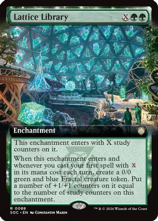 Lattice Library (Extended Art) (088) - Commander: Secrets of Strixhaven