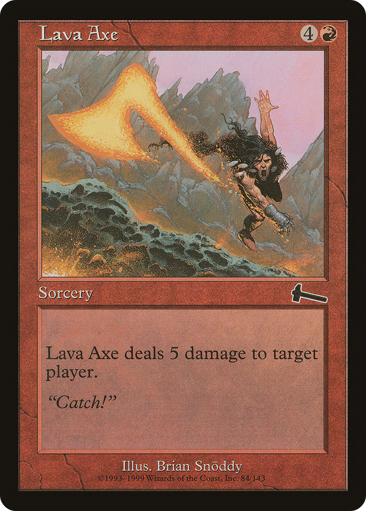 Lava Axe (084) Foil - Urza's Legacy