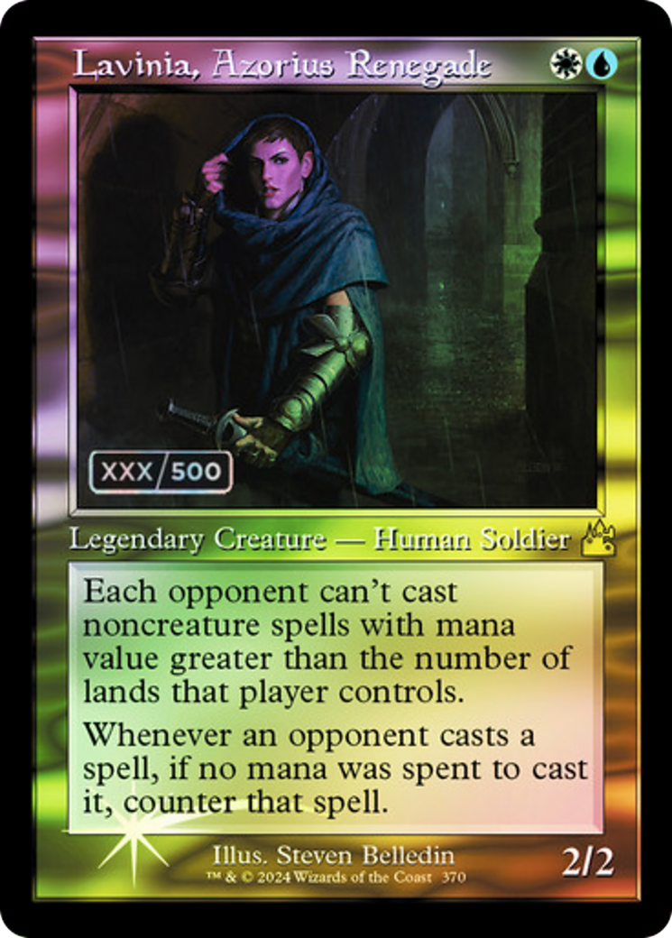 Lavinia, Azorius Renegade (Retro) (Serial Numbered) (370) Foil - Ravnica Remastered