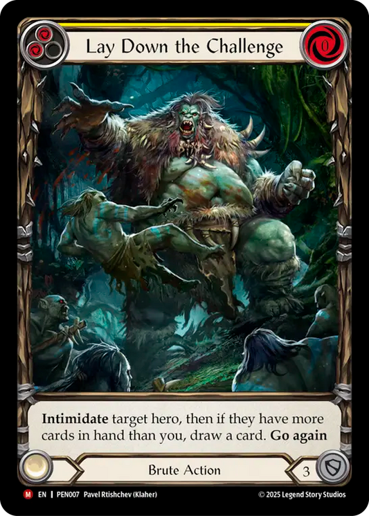 Lay Down The Challenge (Extended Art) (PEN007) Rainbow Foil - Compendium of Rathe