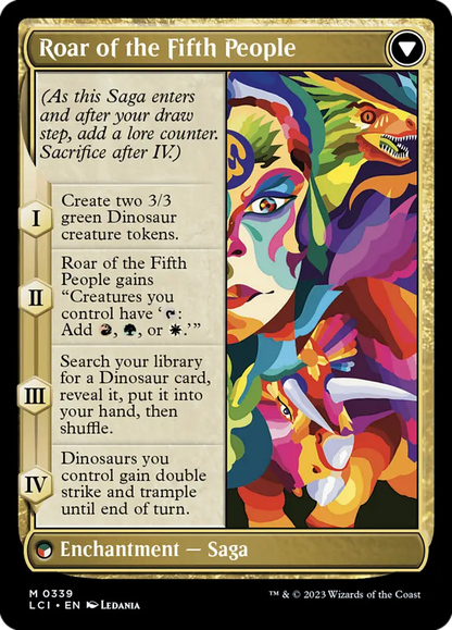 Huatli, Poet of Unity // Roar of the Fifth People (Borderless Oltec) (339) - The Lost Caverns of Ixalan