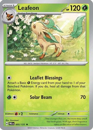 Leafeon (5) Holofoil - Prismatic Evolutions