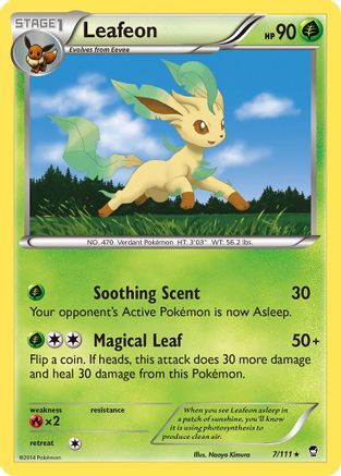 Leafeon (7) Reverse Holofoil - Furious Fists