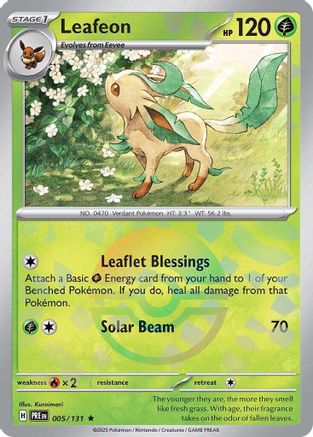 Leafeon (Poke Ball Pattern) (5) Reverse Holofoil - Prismatic Evolutions