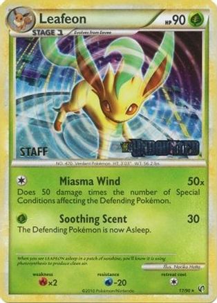 Leafeon (Prerelease) [Staff] (17) Holofoil - Nintendo Promos