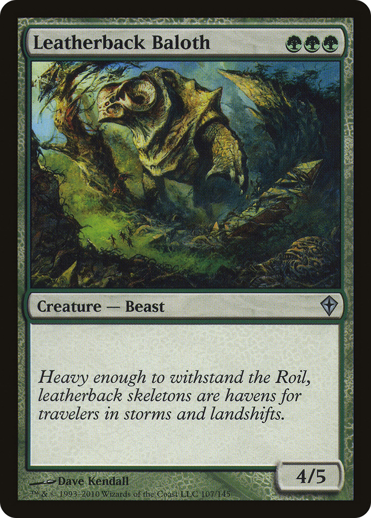 Leatherback Baloth (107) Foil - Worldwake