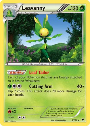 Leavanny (3) Reverse Holofoil - Noble Victories