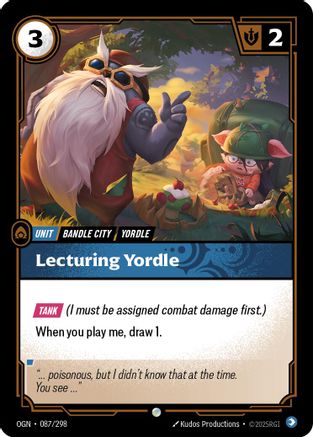 Lecturing Yordle (087) Foil - Origins