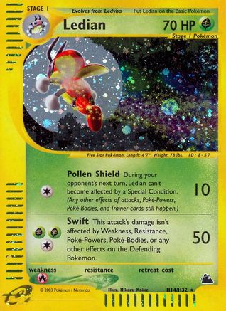Ledian (H14) Holofoil - Skyridge