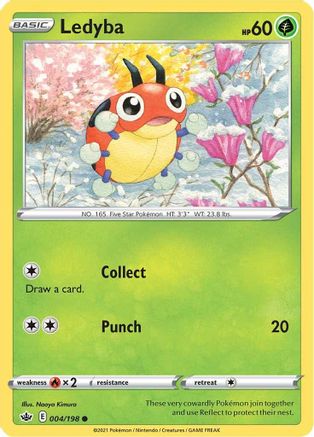 Ledyba (4) Reverse Holofoil - Chilling Reign