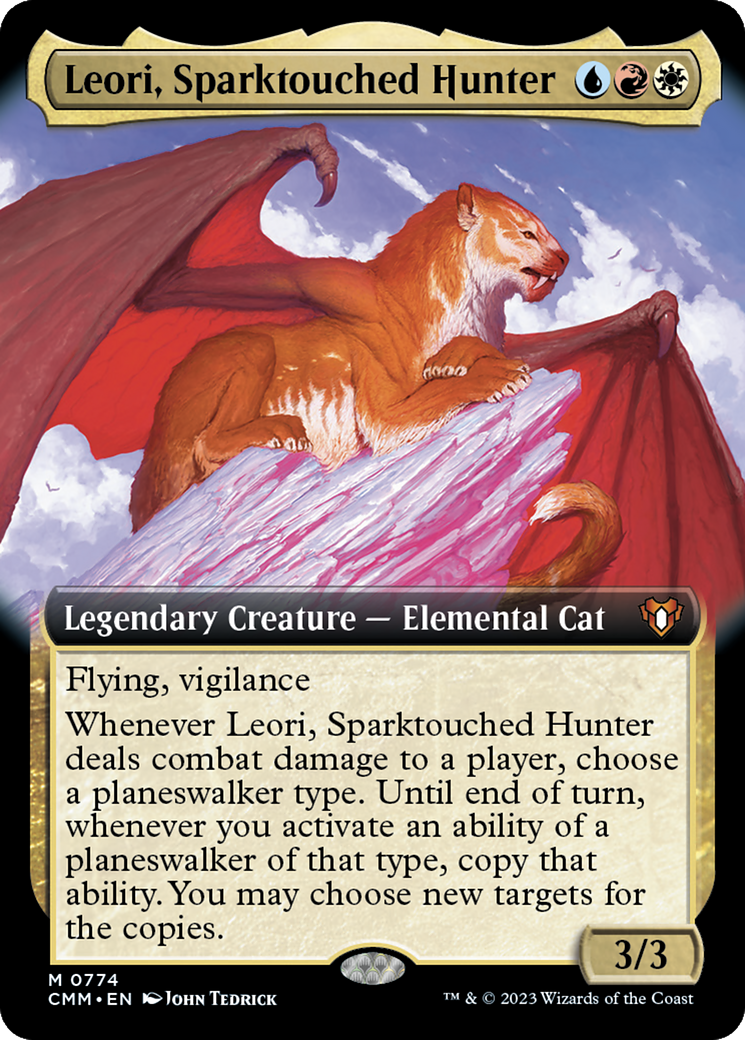 Leori, Sparktouched Hunter (Extended Art) (774) - Commander Masters
