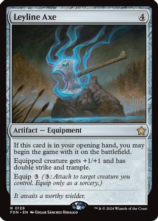 Leyline Axe (Promo Pack) (129) Foil - Lorwyn Eclipsed