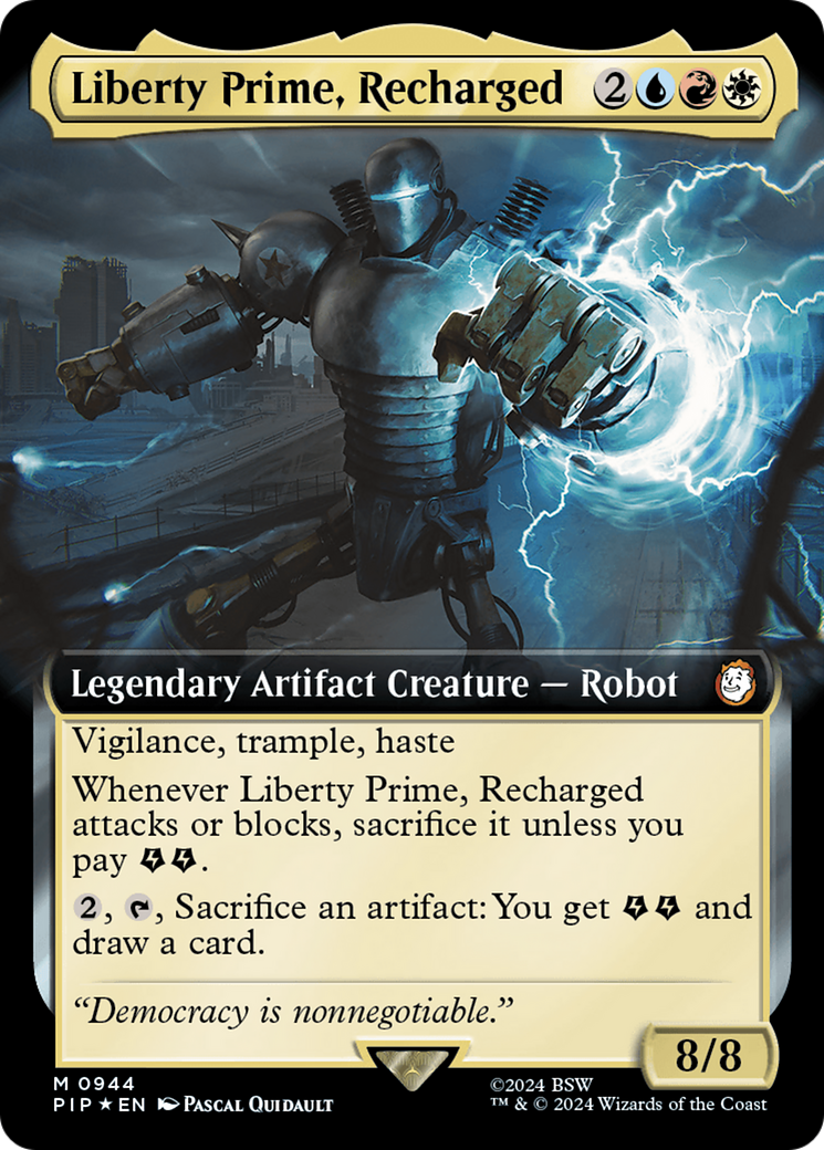 Liberty Prime, Recharged (Extended Art) (944) Surge Foil - Fallout
