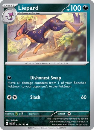 Liepard (115) Reverse Holofoil - Paradox Rift