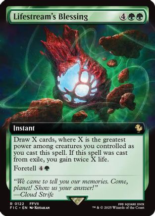Lifestream's Blessing (Extended Art) (122) Foil - Commander: FINAL FANTASY