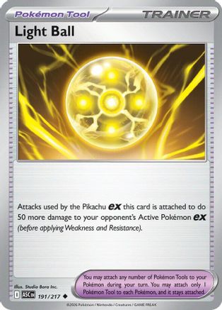 Light Ball (191) Reverse Holofoil - Ascended Heroes