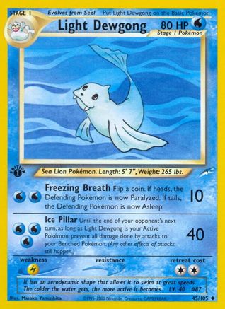 Light Dewgong (45) (1st Edition) - Neo Destiny