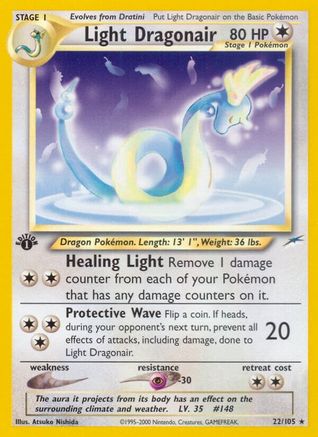 Light Dragonair (22) (1st Edition) - Neo Destiny