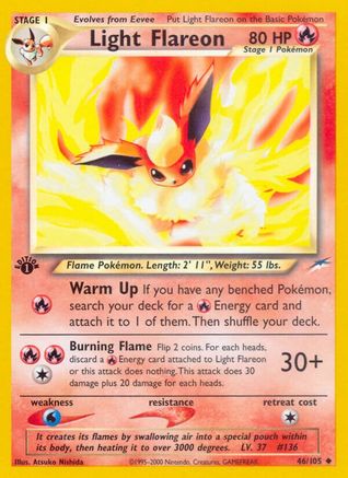 Light Flareon (46) (1st Edition) - Neo Destiny