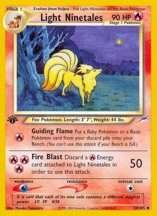 Light Ninetales (50) (1st Edition) - Neo Destiny