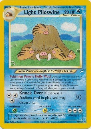 Light Piloswine (26) (Unlimited) - Neo Destiny