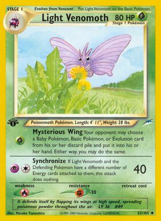 Light Venomoth (53) (1st Edition) - Neo Destiny