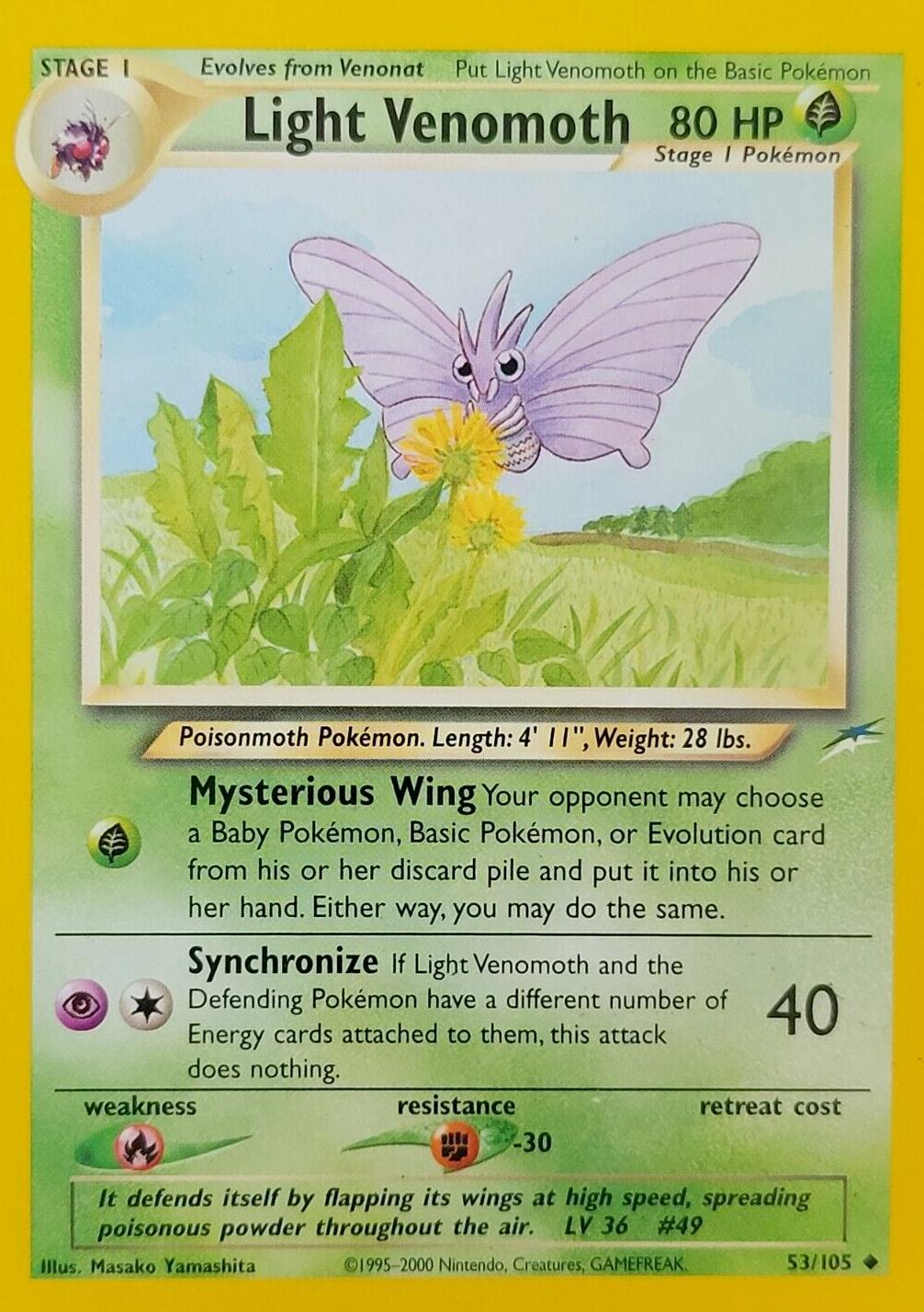 Light Venomoth (53) (Unlimited) - Neo Destiny