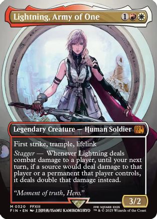 Lightning, Army of One (Borderless) (320) - FINAL FANTASY