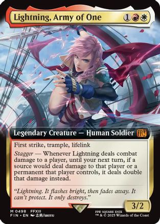 Lightning, Army of One (Extended Art) (498) - FINAL FANTASY