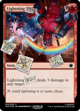 Lightning Bolt (Pool Party Foil) (042) Foil - Secret Lair Drop Series