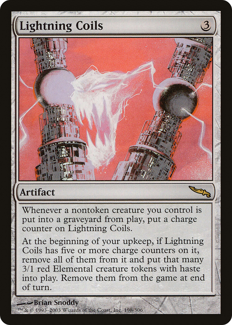Lightning Coils (198) Foil - Mirrodin