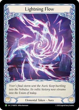 Lightning Flow (A) (Extended Art) (FAB470) Rainbow Foil - Flesh and Blood: Promo Cards