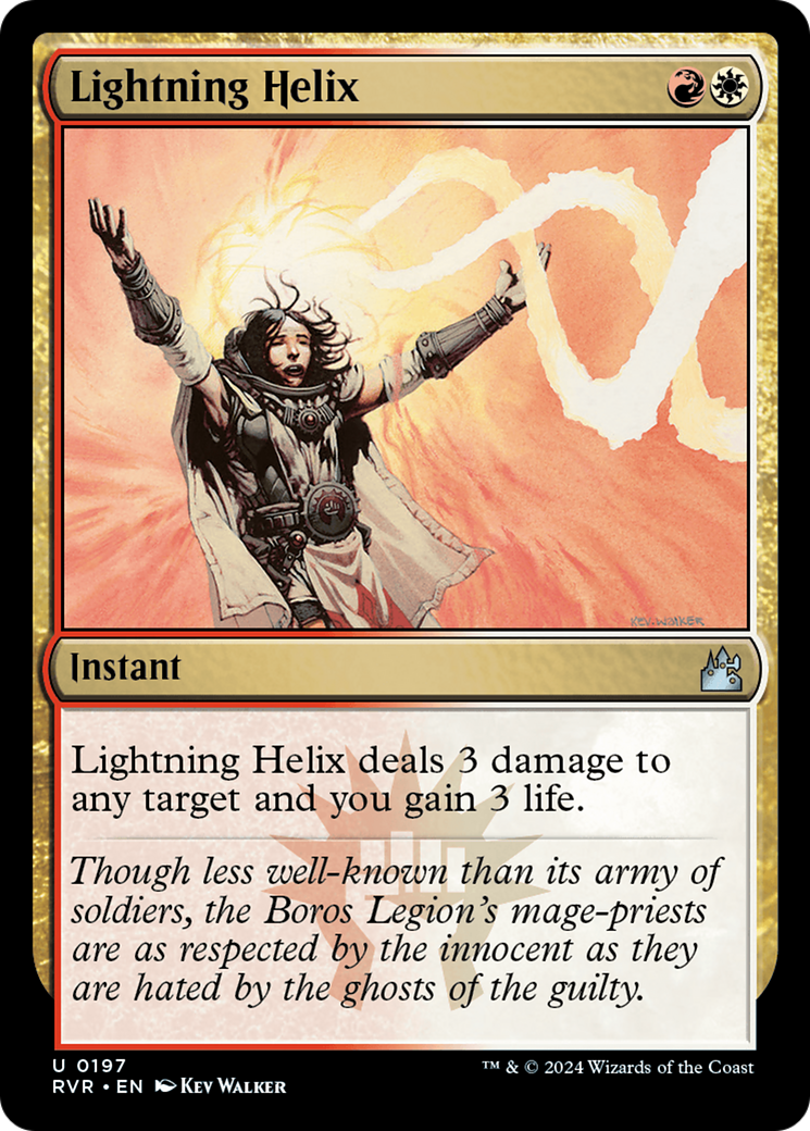 Lightning Helix (197) Foil - Ravnica Remastered
