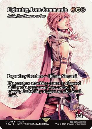Lightning, Lone Commando - Isshin, Two Heavens as One (Showcase) (054) - FINAL FANTASY: Through the Ages