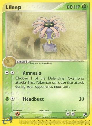 Lileep (43) Reverse Holofoil - Sandstorm