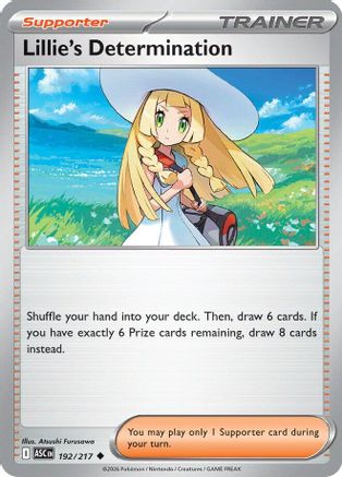 Lillie's Determination (192) Reverse Holofoil - Ascended Heroes