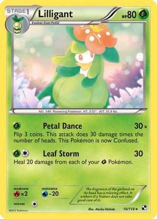 Lilligant (10) - Black & White