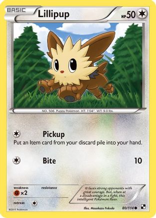 Lillipup (80) Reverse Holofoil - Black & White