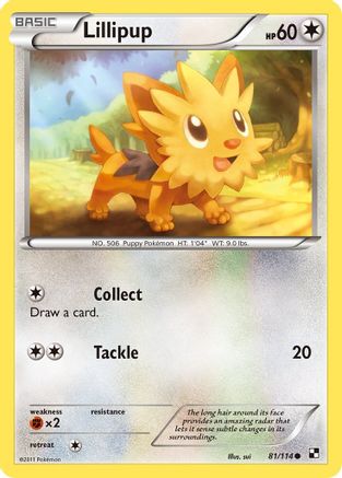 Lillipup (81) Reverse Holofoil - Black & White