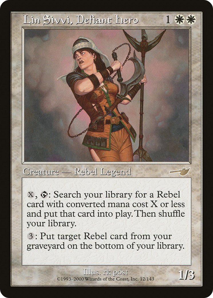 Lin Sivvi, Defiant Hero (012) Foil - Nemesis