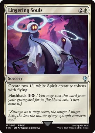 Lingering Souls (245) Surge Foil - Commander: FINAL FANTASY