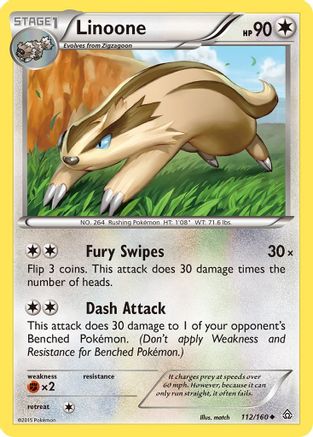 Linoone (112) Reverse Holofoil - Primal Clash